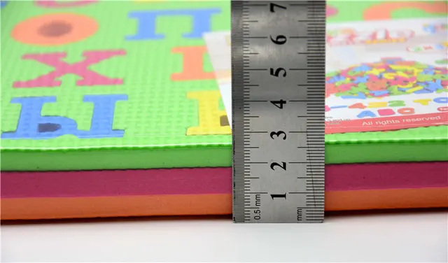 EVA Puzzle Mats 33 pcs Russian Letters and numbers & Math Symbols baby foam play  mat  educational toys for kids 4