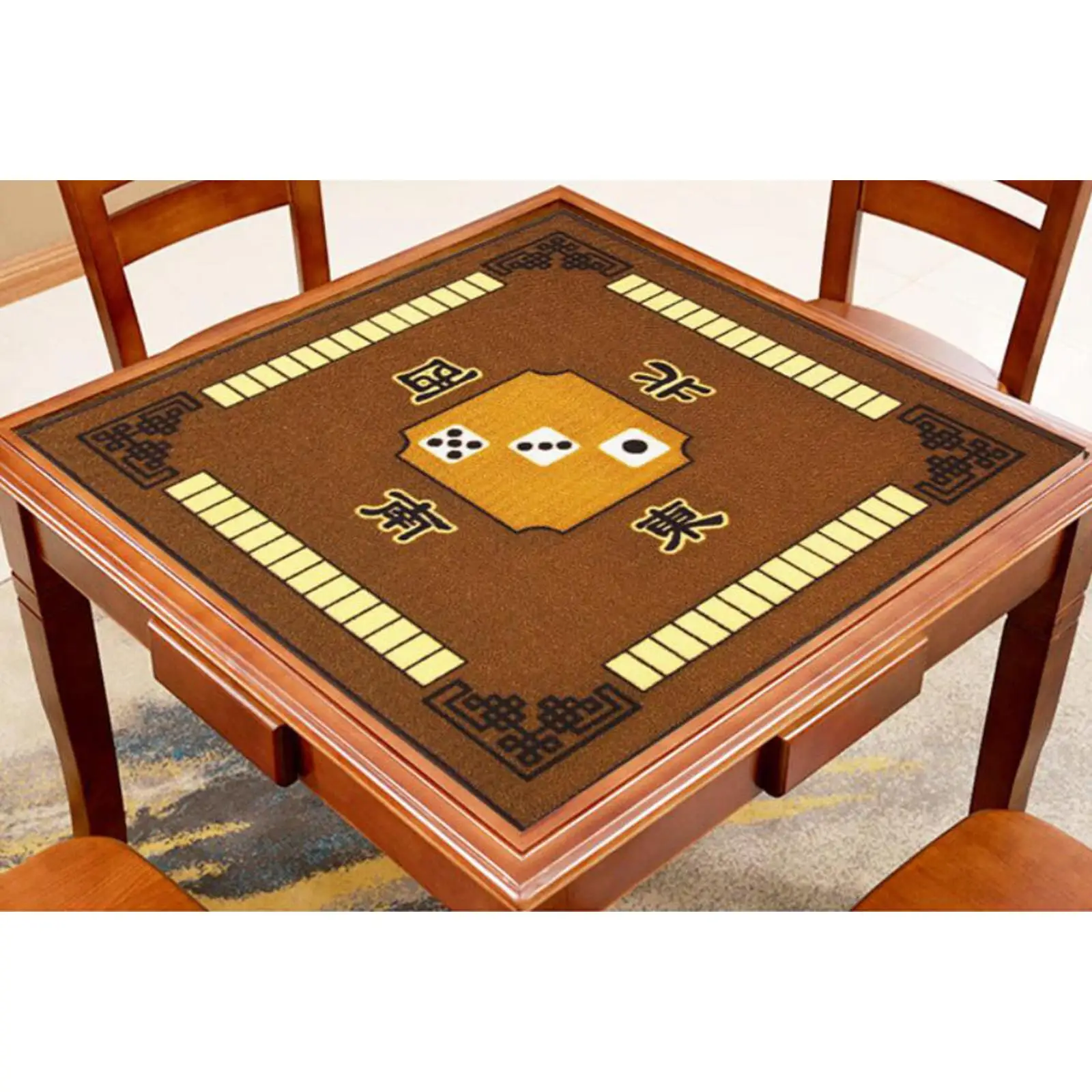 Tapis de Mahjongg antidérapant de forme carrée, réduction du bruit, nappe de Table de Mahjong pour jeux de bureau à domicile, accessoires de cartes de Mahjong Mahjongg Mat Anti Slip Square Shape Noise Reduction Mahjong Table Cloth Board for Home Desktop Games Mahjong Cards Accessories