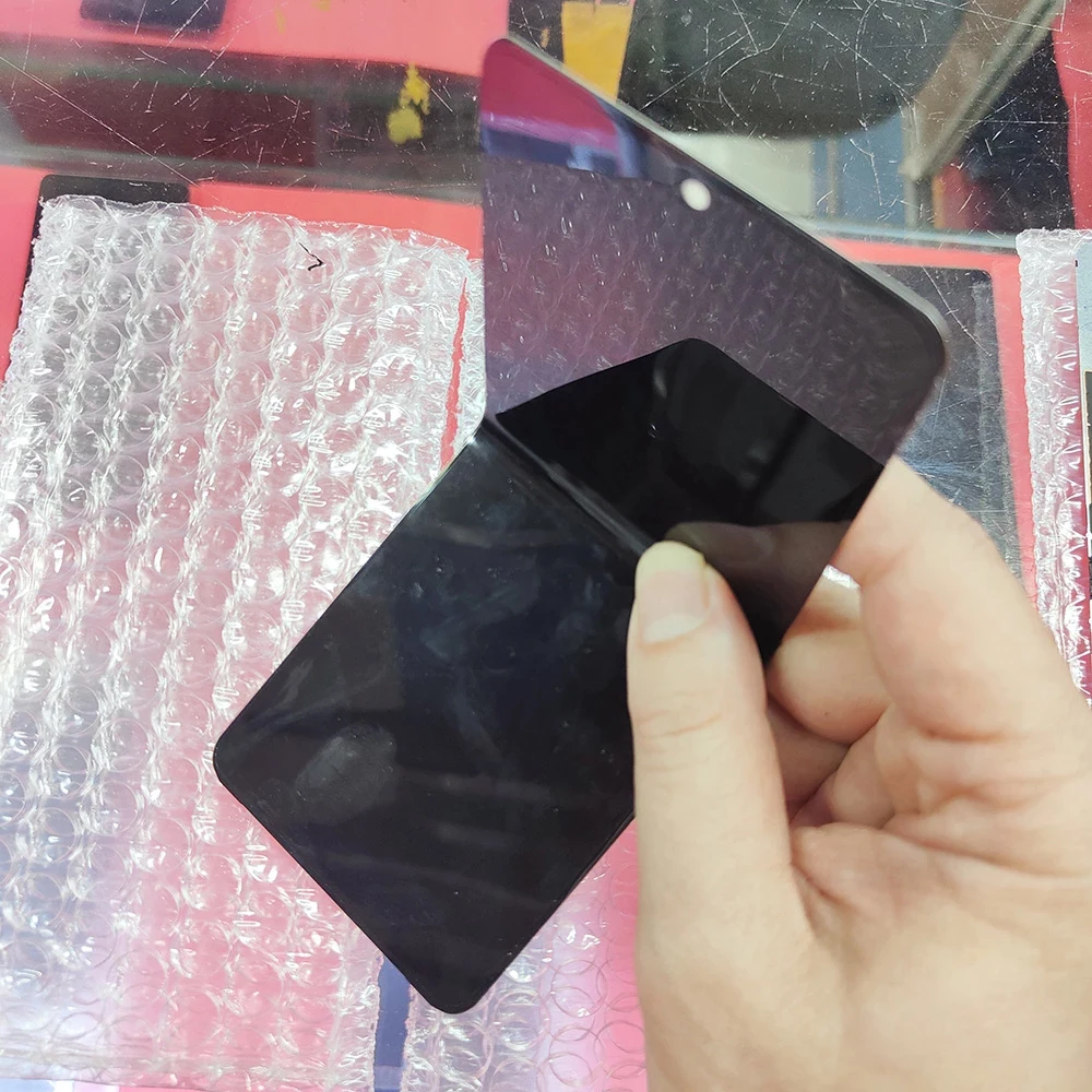 Super AMOLED дисплей 6,7 дюйма для Samsung Z Flip 1 4G LCD F700, Замена ...