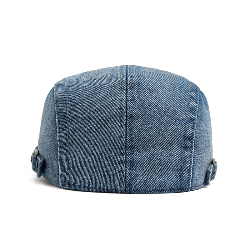 New Denim Cotton Beret Men Vintage Newsboy Cap Spring Autumn Casual Women Visor Fashion Cool Flat Hat Adjustable Berets casual hat beret hat newsboy cap newsboy hat woolen beret