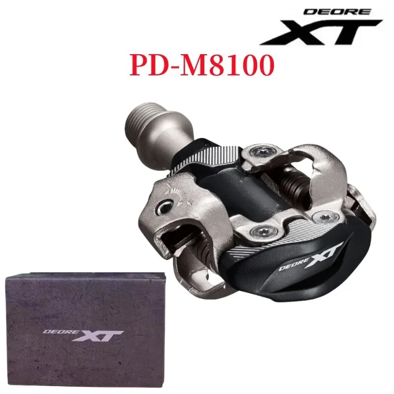 

Deore XT PD M8100 MTB Bike Pedals for Mountain Bike Self-locking Lock Pedal SPD with SH51 Cleats for MTB Original Bike Parts