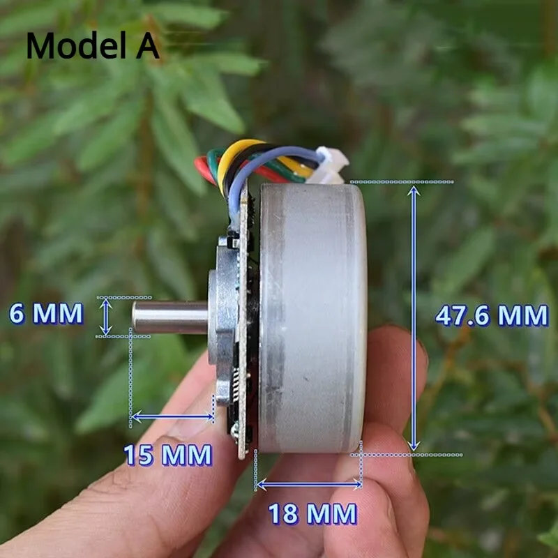 BL4825O 미니 48mm 브러시리스 모터 DC12V 14.4V 24V 4000RPM 대형 토크 가역 PWM 속도 조절 Fascial gun 용 6mm 샤프트