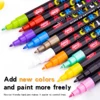 36/60/84/120-Color Acrylic Paint Marker Pen Sets - Ideal for Artists. Use on Rock Painting, Glass, Ceramic, Fabric, DIY Cards. 3