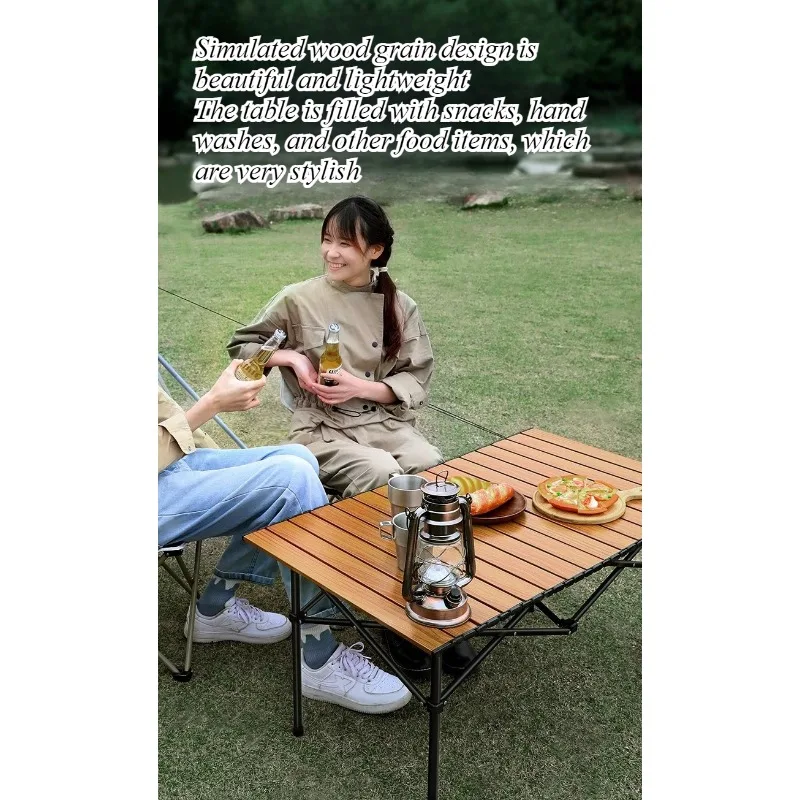 야외 접이식 테이블, 에그롤 테이블, 캠핑 테이블, 캠핑 피크닉 테이블 및 의자 풀세트, 휴대용 스톨 접이식 테이블