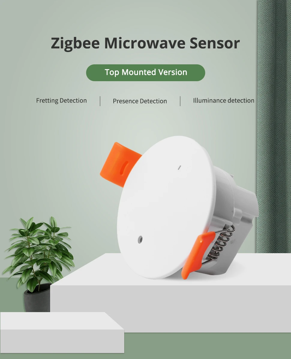 Benexmart Tuya Zigbee MmWave Radar Human Presence Sensor Luminance Distance Dete