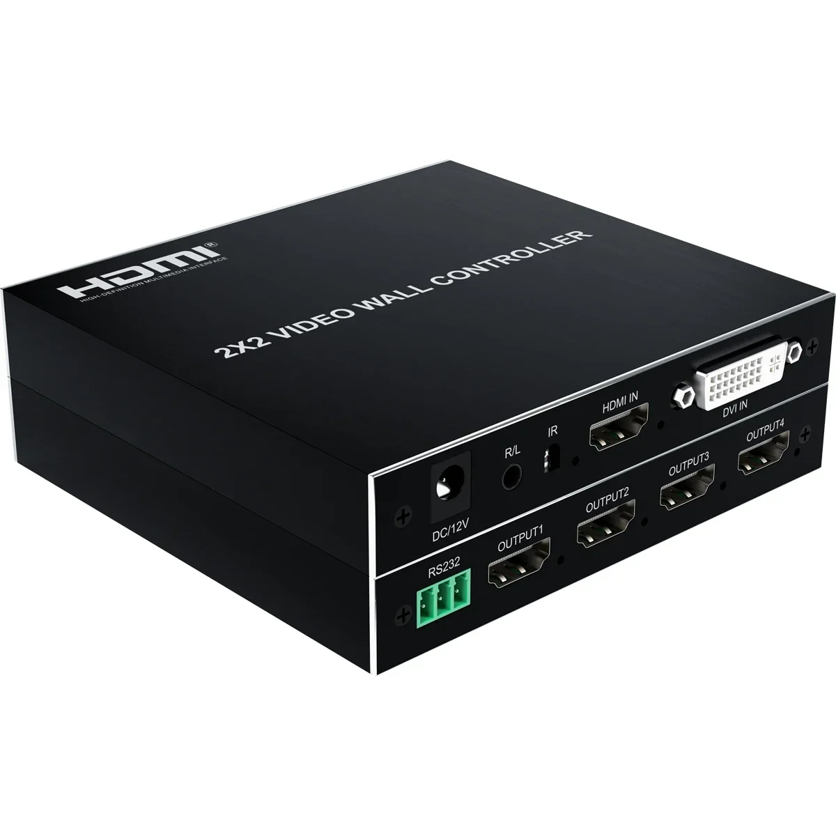 4K 1080p 2x2 video wall controller TV splicing box processor 1x2 1x3 1x4 2x1 3x1 4x1 HDMI 4 screen splicer edge adjustment RS232 hdmi splitter converter hdmi switch