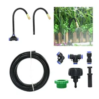 Outdoor Misting Cooling System Garden Irrigation Watering 8mm Brass Atomizer Nozzles Connector Kit for Patio Greenhouse 1