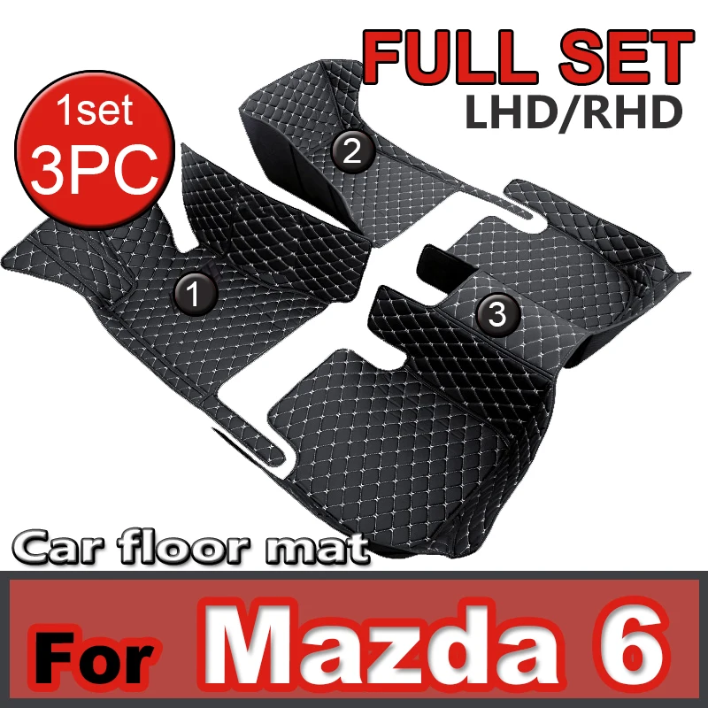 

Car Floor Mats For Mazda6 Mazda 6 Atenza GH 2007~2011 Anti-dirt Pads Car Mats Full Set Waterproof Floor Mats Rug Car Accessories