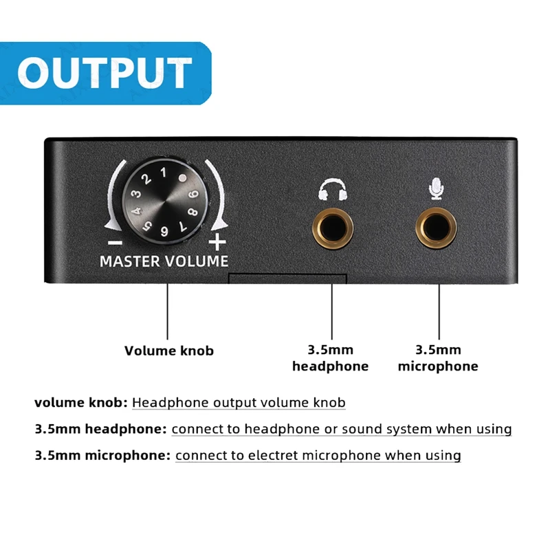 USB-C Sound Card Audio External 3.5Mm Microphone Audio Adapter Soundcard For PS4 PC Laptop Headset USB Sound Card Easy To Use