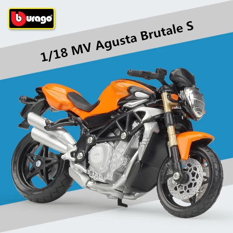 

Bburago 1:18 MV Agusta Brutale S Alloy Street Racing Motorcycle Model Diecast Metal Toy Simulation Collection Kids Birthday Gift