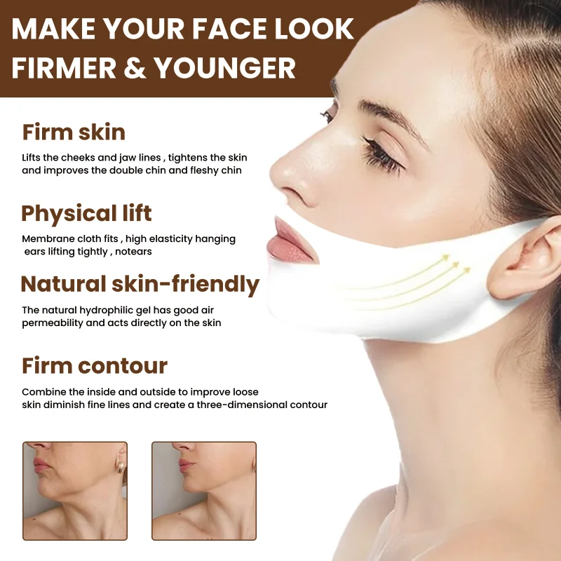 Linie 1-30 Teile/los V Maske Hals Maske Facelift V Lifting Chin Up Patch 4D Ohr Anziehen Skinny Masseter doppel C ing_voghion.com