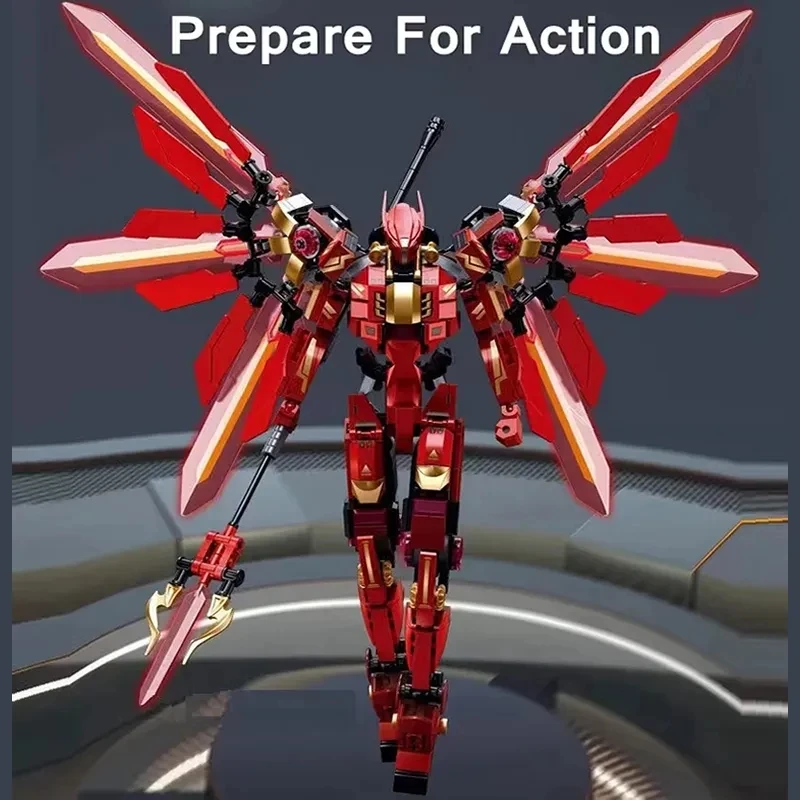 Building Block Toy Building Block Toys Building Block Kits Mechanical Armor Series Super Robot Pacific Rim Bracer Phoenix Battle Mechs Building Blocks Bricks Movie Figures Model Kid Toy