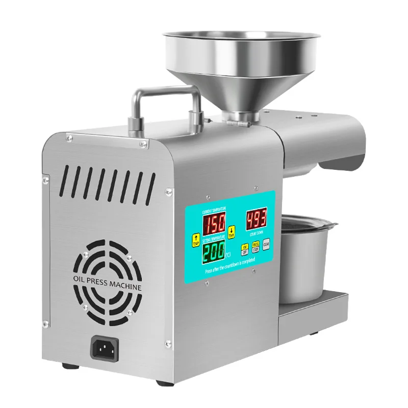 Household Oil Press New Electric Intelligent Stainless Steel Frying Machine Easy Operating Oil Pressing Cold And Hot Extractor 5