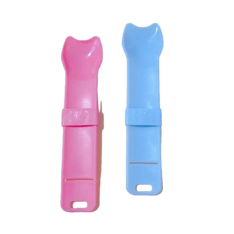 1pc New Cat Strip Feeder Cat Strip Scoop Squeezer No Dirty Hands Pet Meat Puree Snacks Cat Food Feeding Scoop Pet Supplies