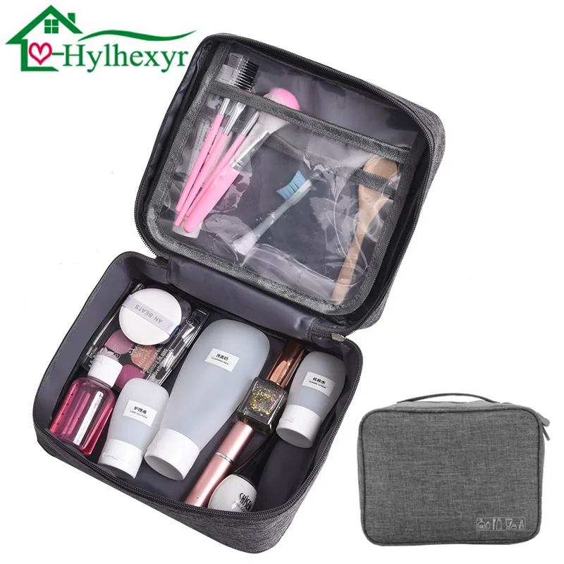 

Women LargeCapacity Makeup Organizer Cosmetic Bag Containers Travel Portable Bathroom WaterProof WashUp Box Vanity Table Drawers