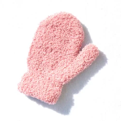 Cozy Fleece Kids' Mittens - Plush, Warm & Knitted (Pink)
