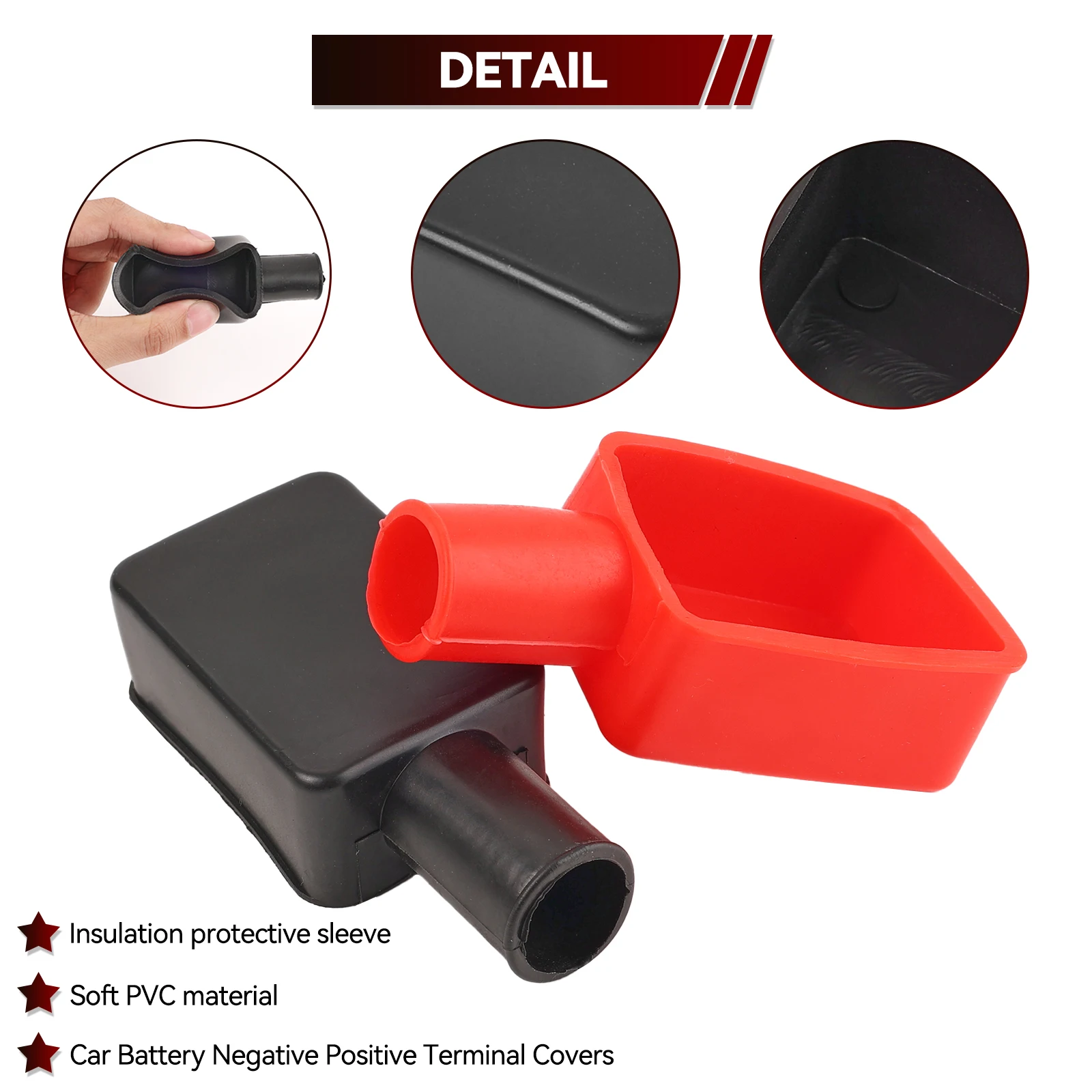 CHICIRIS Copriterminali Batteria Positivo E Negativo - Protezioni Isolanti In PVC Per Auto, Moto E Camion