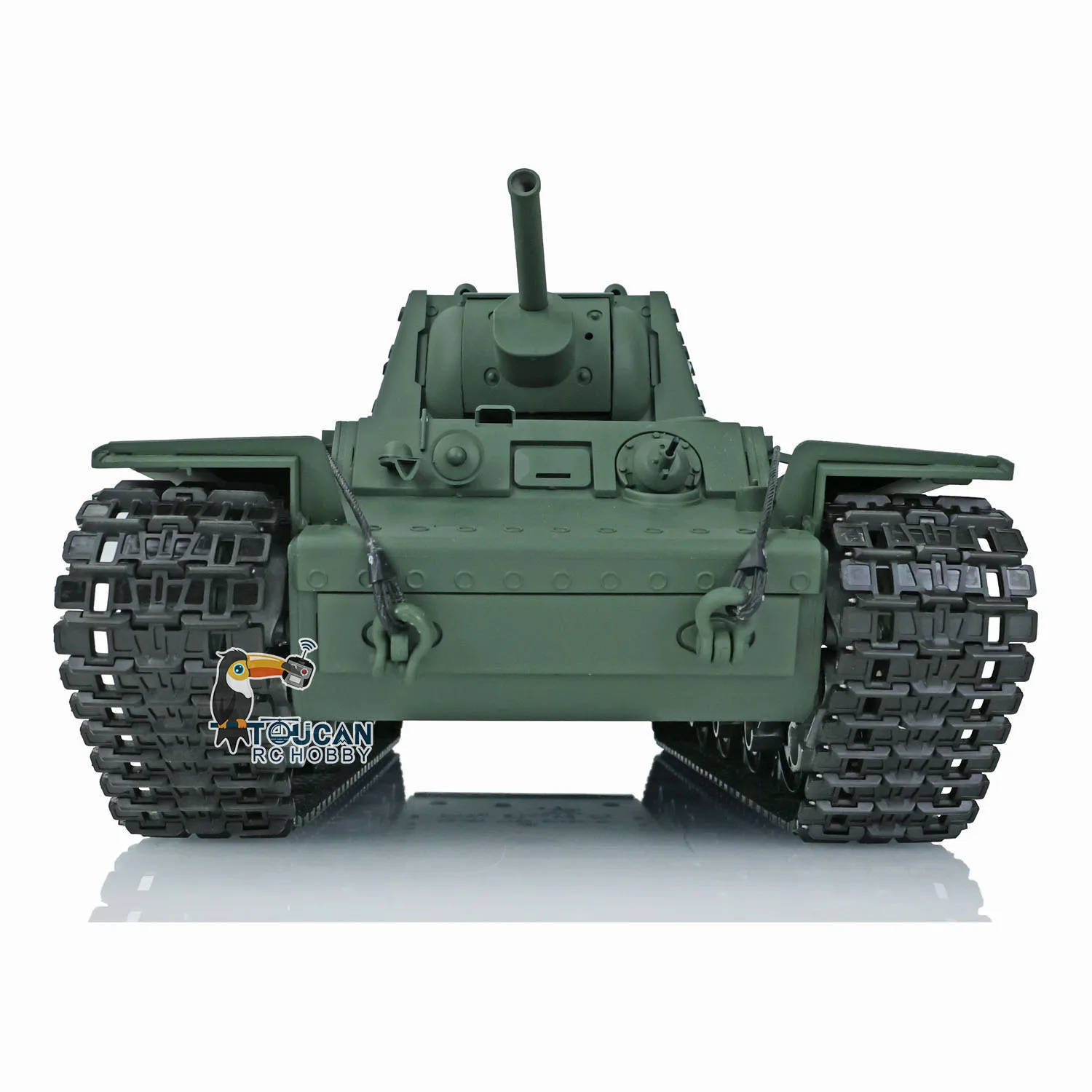 Henglong 1/16 7.0 Plastic FPV KV-1 RC Tank 3878 360 Turret Rotating Steel Gearbox Model Infrared Battle TH17463-SMT7 6