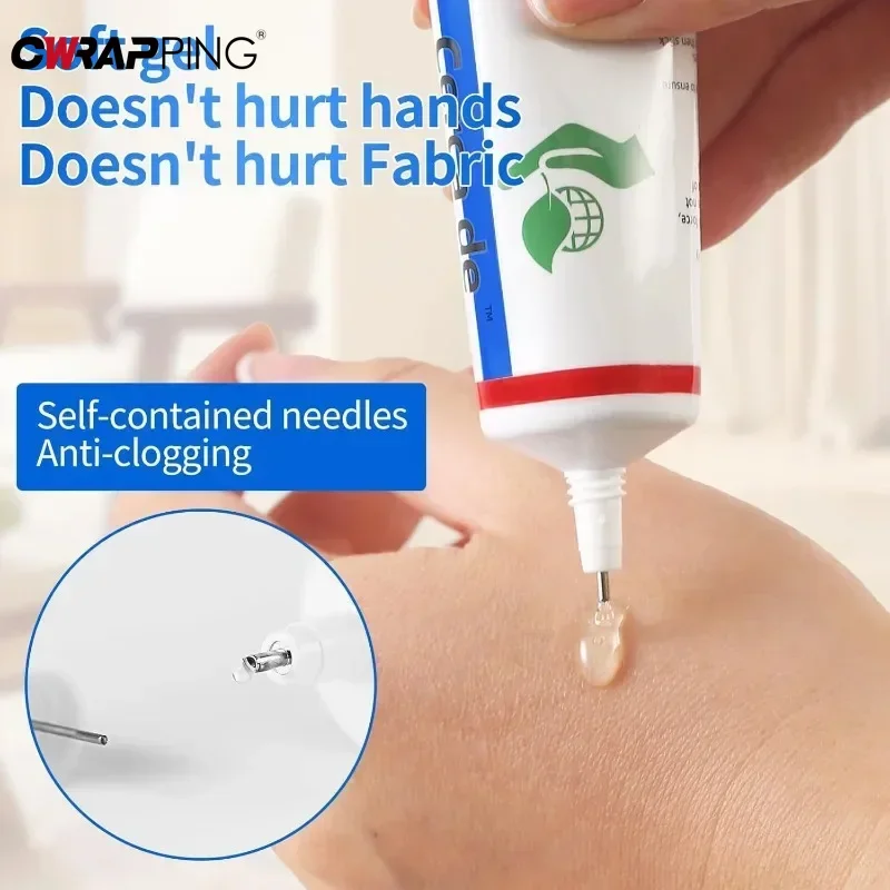 Fabric Glue DIY Cloth Fibre Adhesive Multipurpose Industrial Repair Adhesive for Jewellery Crafts Leather Bag