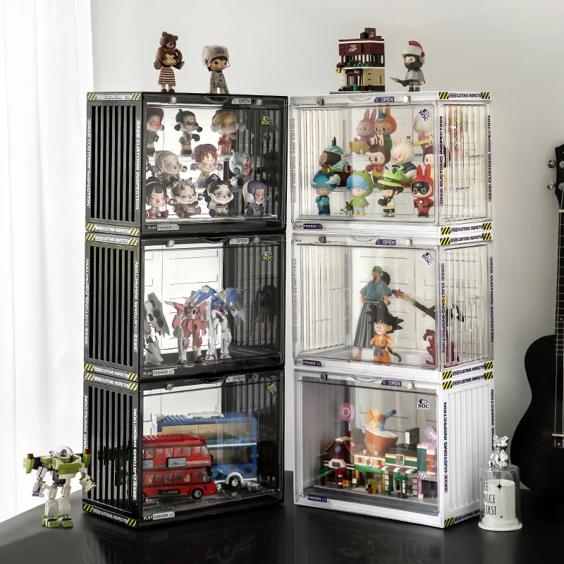 Acrylic Blind Box Showcase POPMARTs Action Figures Display Case Model