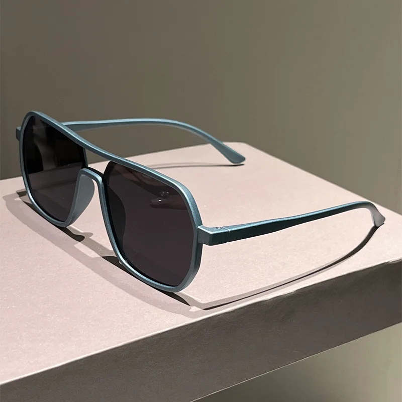 Vintage quadratische Sonnenbrille für Damen und Herren, rechteckige Sonnenbrille, ovale Sonnenbrille für Damen und Herren – Detail 23