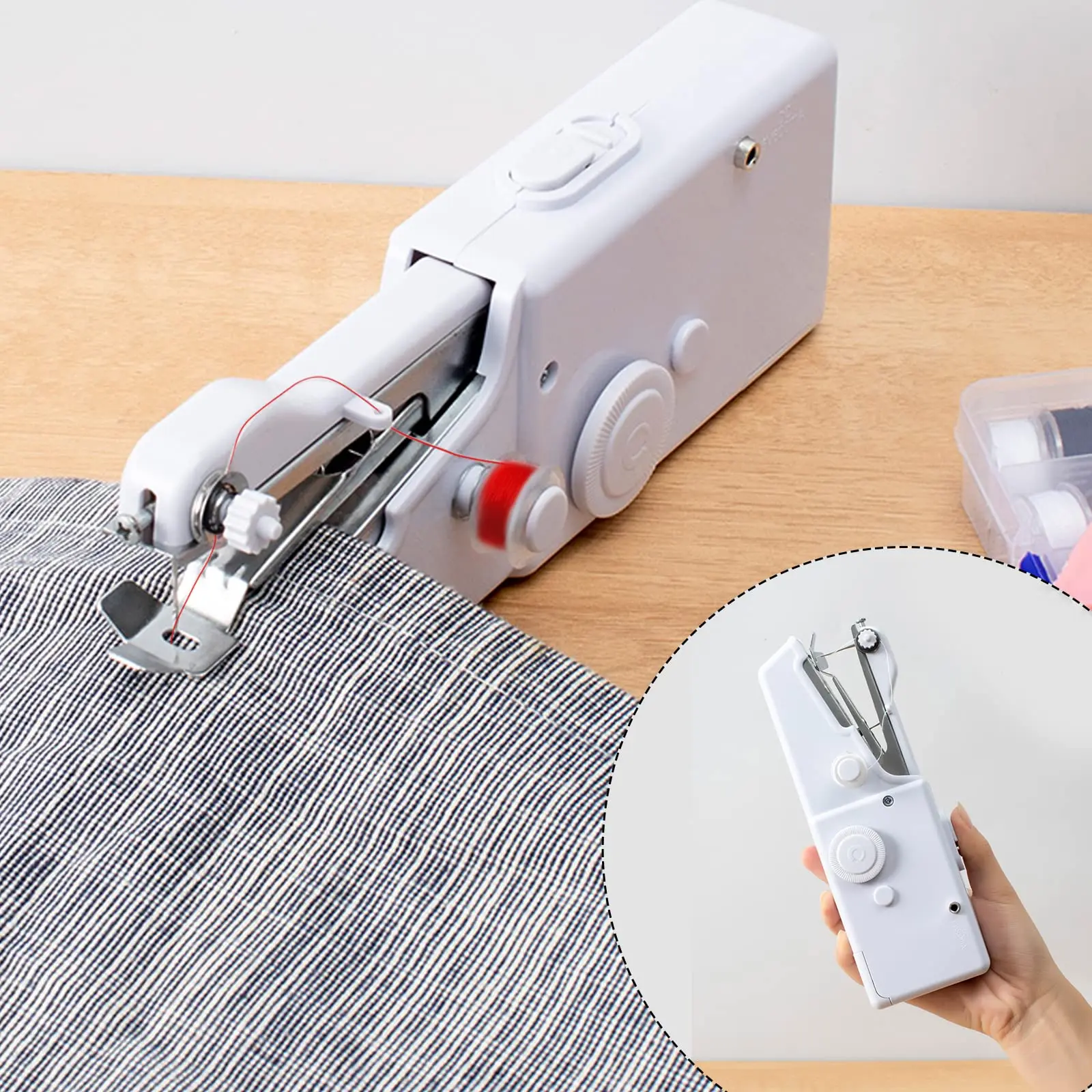 Handheld Sewing Machine,Portable Mini Sewing Machine Suitable for DIY, Home[Easy to Use ] 4
