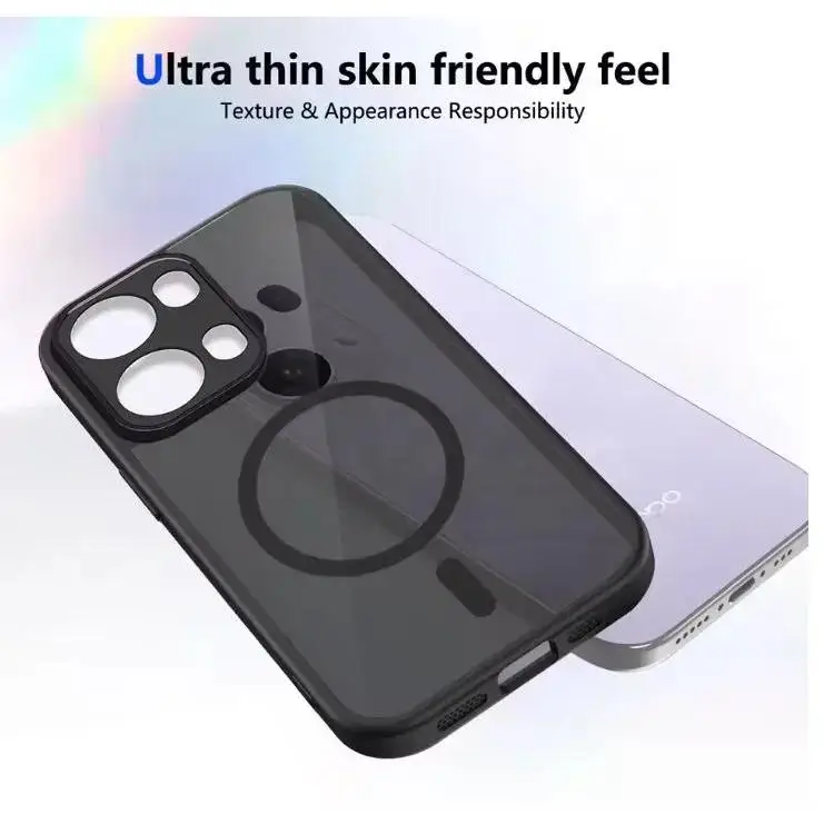 Armor Matte Frosted Magnetic Wireless Charging Case - Clear Cover