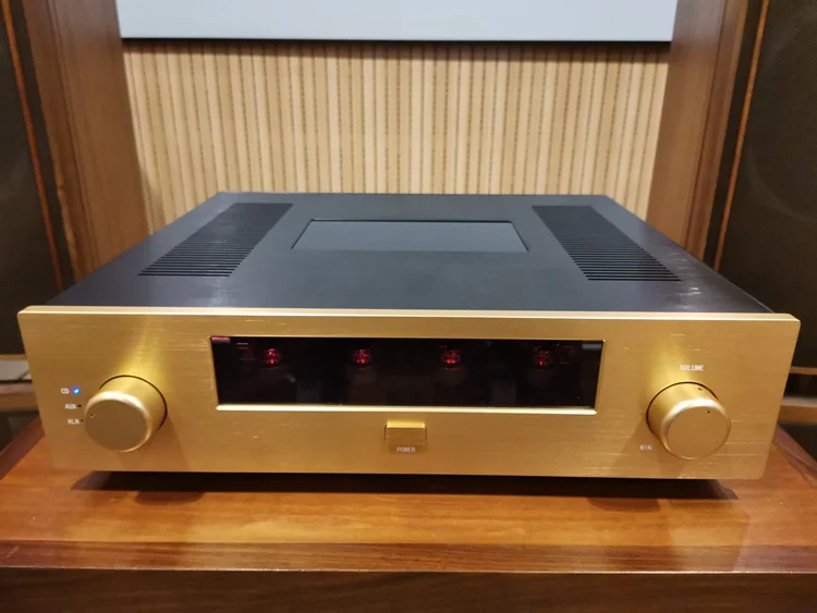 Nuovo Aggiornato Ht668 Hetian Shigeru Pre-Stage Tube Amplificatore Per Tubi Pre-Stage Ecc83S * 2, Ecc82 * 2
