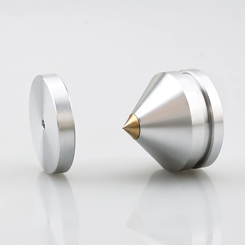 스피커 스탠드 발 패드 알루미늄 합금 금속 스파이크 콘 바닥 발 못, HOT-8 세트