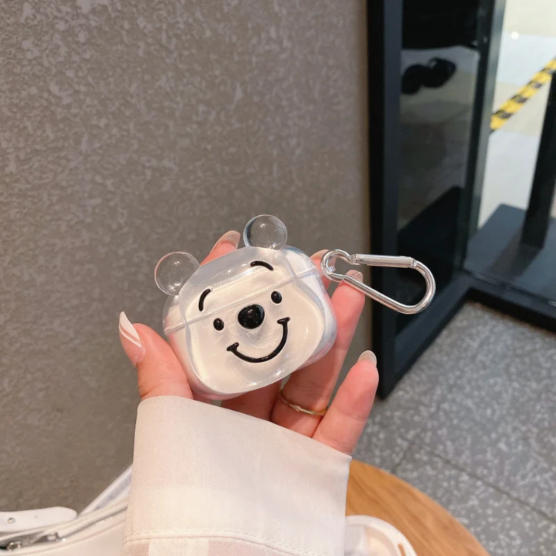 Custodia Stereo Cute Bear Per Airpods 1 2 3 Pro Pro2 Lenovo Lp40 Oppo Enco Air2 Baseus W04 Lecca-Lecca Xiaomi Air2Se Redmi Buds 3 Case
