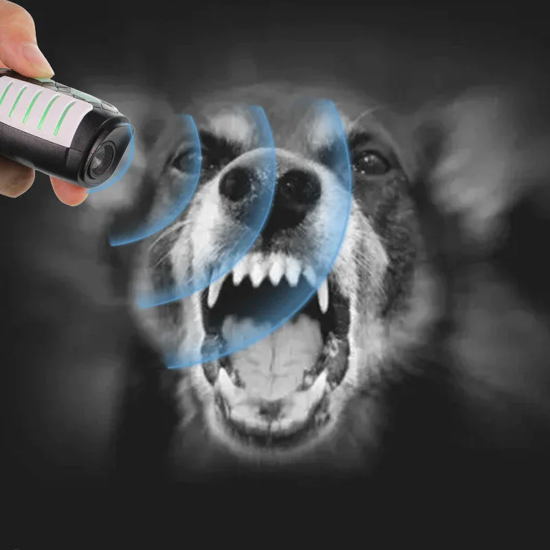 Repellente per cani ad ultrasuoni dispositivo antiabbaio ad alta gamma a  doppia testa con luce - AliExpress