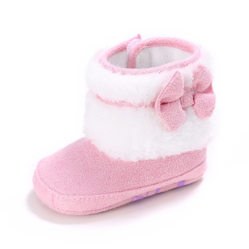 Newborn Girl Boy Mini Wool Baby Short Boots Slippers Soft Bedroom Anti Slip Ankle Boots Cotton Lining