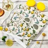 2PCs Vintage Lemon Bird Tea Towels - 16x24 Inch - Super Soft Polyester Blend Dish Cloth - Machine Washable - Woven Rectangular K 4