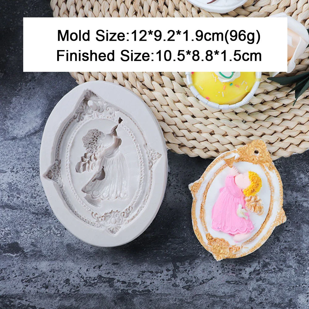 Engel Amor Modell Fondant Silikonform Schokolade Zucker Cupcake Backen Kuchen Dekorieren Werkzeuge Harz Gips Handgemachte Epoxid-Form – Detail 6