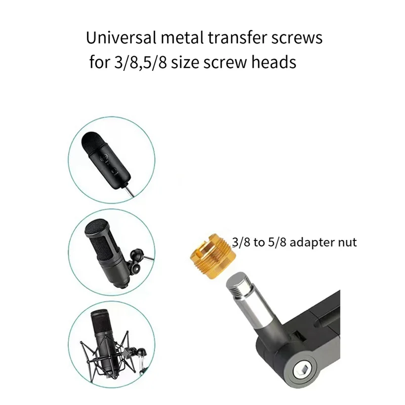 QWE-범용 조절식 붐 암 스탠드 게임 스튜디오 라디오 미디어용 금속 서스펜션 가위 마이크 스탠드