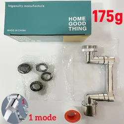 Stainless Steel 1080° Swivel Faucet Extender with Dual Spray Modes (Degree Single)