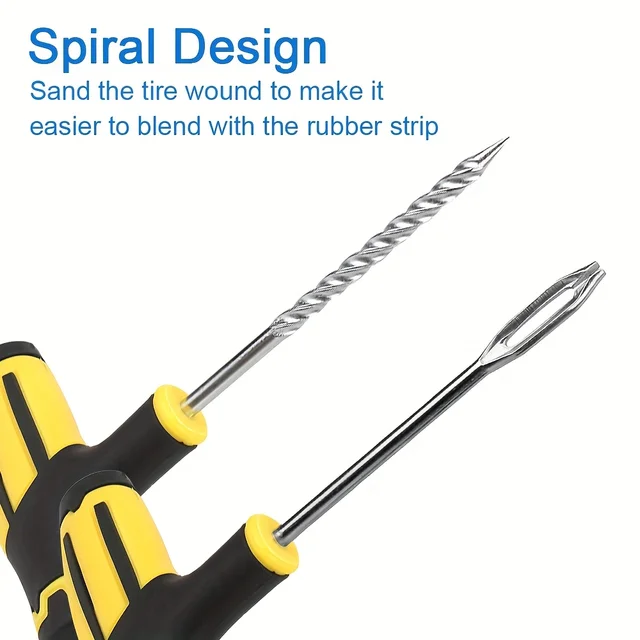 Professional Tire Repair Tool Set with High Strength Glue Comprehensive Kit for Quick Tire Damage Repair 4