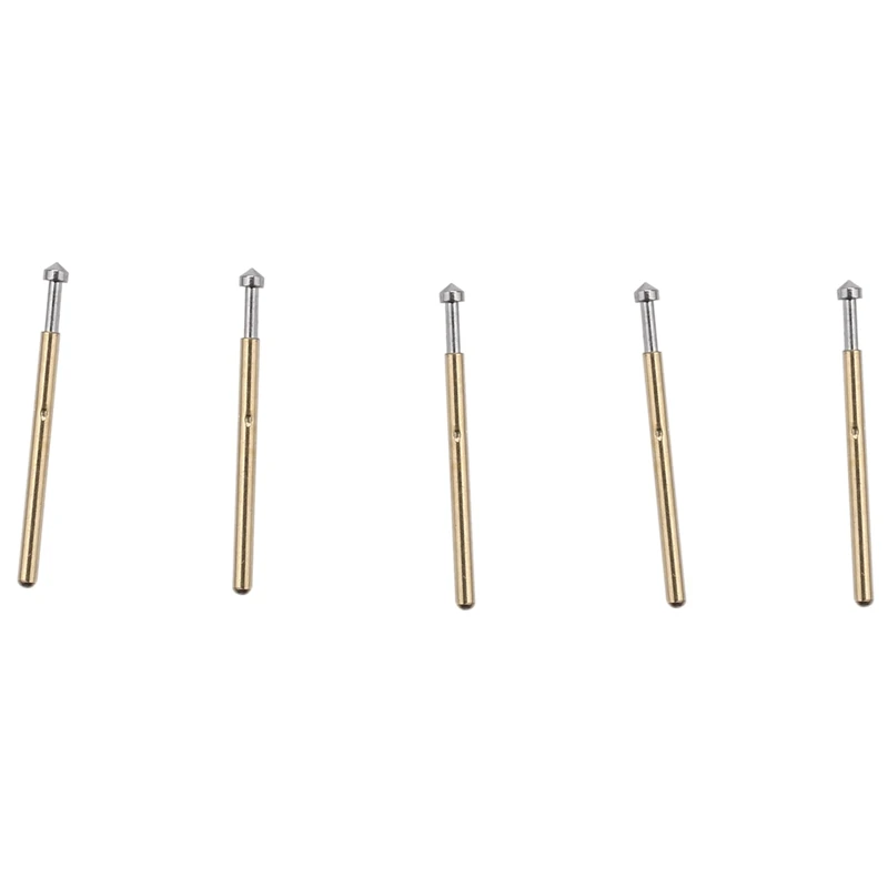 100Pcs P75-E2 스프링 테스트 프로브 포고 핀 1.3Mm 원추형 헤드 1.0Mm 골무