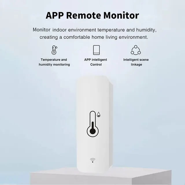 Tuya WiFi Temperature Humidity Sensor SmartLife Remote Monitor For Smart Home Workwith Alexa Google Assistant 4