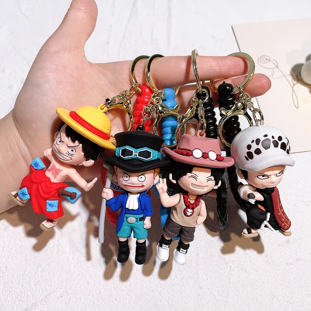 One Piece Keychains Anime Monkey D. Luffy Tony Chopper Roronoa Zoro Cartoon  Character Key Chains Bulk Keyring Doll Bag Pendent - Action Figures -  AliExpress