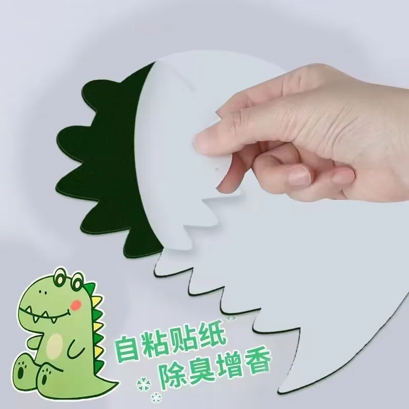 Toilet Deodorant Sticker Cute Cartoon Animal Sticker Bathroom Wall Self-adhesive Removable Wall Stickers