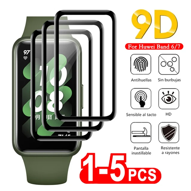 Proteja Sua Smartband com o Película de Vidro Temperado Macio 9D para Huawei Band 8, 7, 6 Pro Proteja Sua Smartband com o Película de Vidro Temperado Macio 9D para Huawei Band 8, 7, 6 Pro