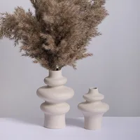 CAPRION Ceramic Vases Home Decor Nordic Room Modern Art Decoration Accessories Desktop Minimalism for Dried Flower Pampas Grass 2