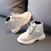 Kids Leather Chelsea Boots Waterproof Children Ankle Boots Fashion Toddler Snow Boots Casual Shoe 3