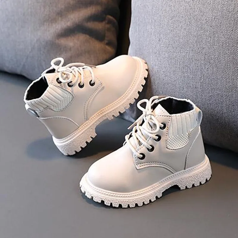 Kids Leather Waterproof Casual Boots 1