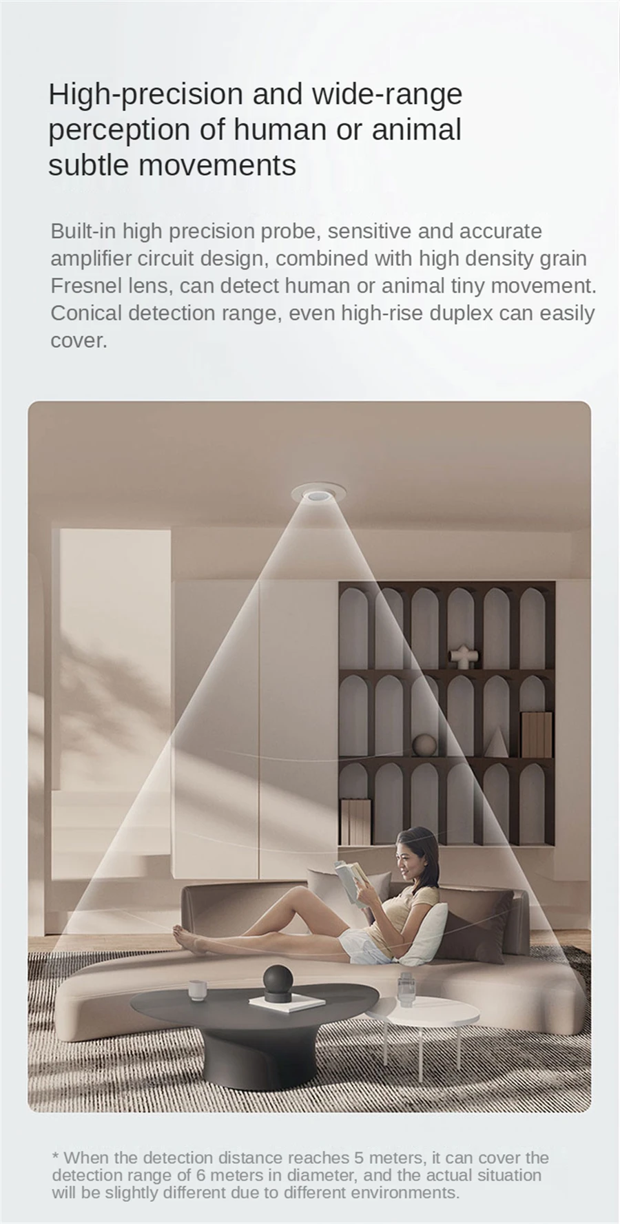 High Precision Human Sensor Smart Home Body Motion Sensor ZigBee 3.0 Wireless Co