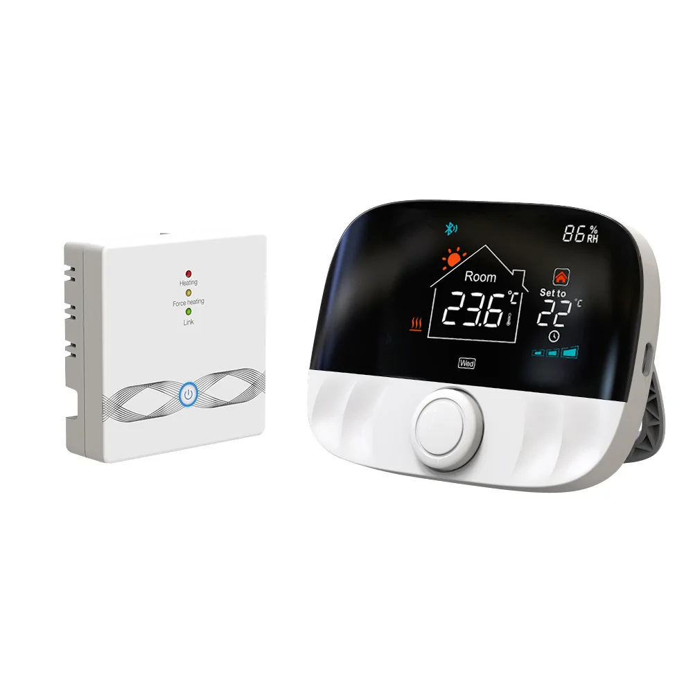 RF433 Control Wireless Thermostat Tuya WiFi Plumbing Gas Boiler Thermostat  Support Alexa Google WIFI-Wall Hung Furnace - AliExpress