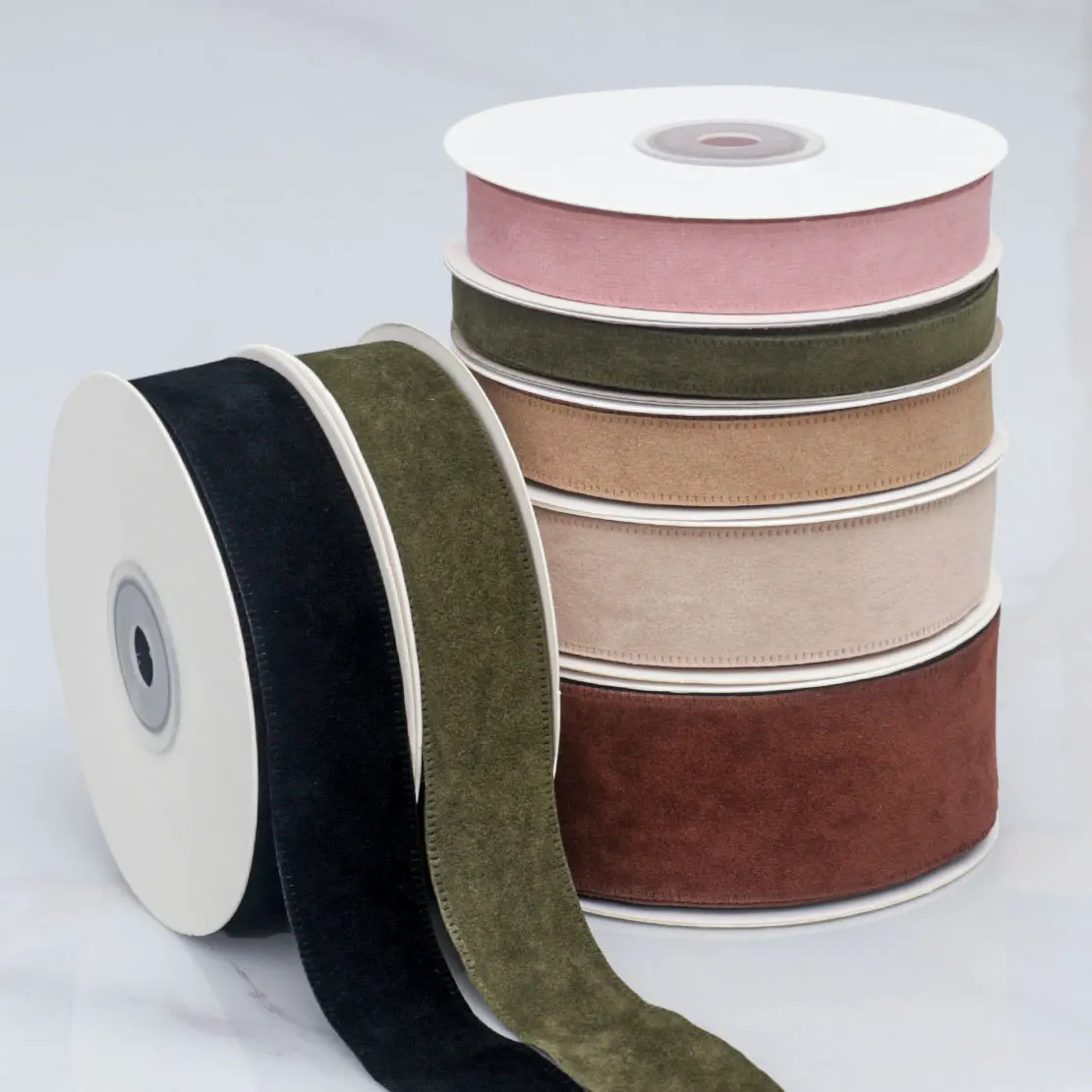 10야드/롤 10MM/15MM/25MM/40MM 리본 선물 포장 웨딩 파티 꽃다발 장..