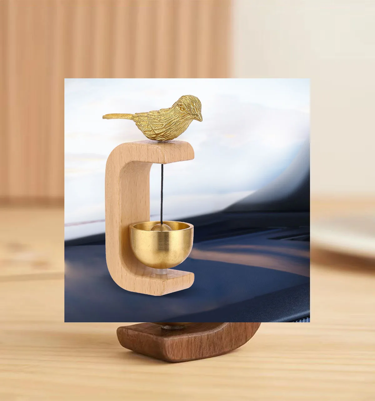 Japanese Wooden Wireless Door Wind Chime 4