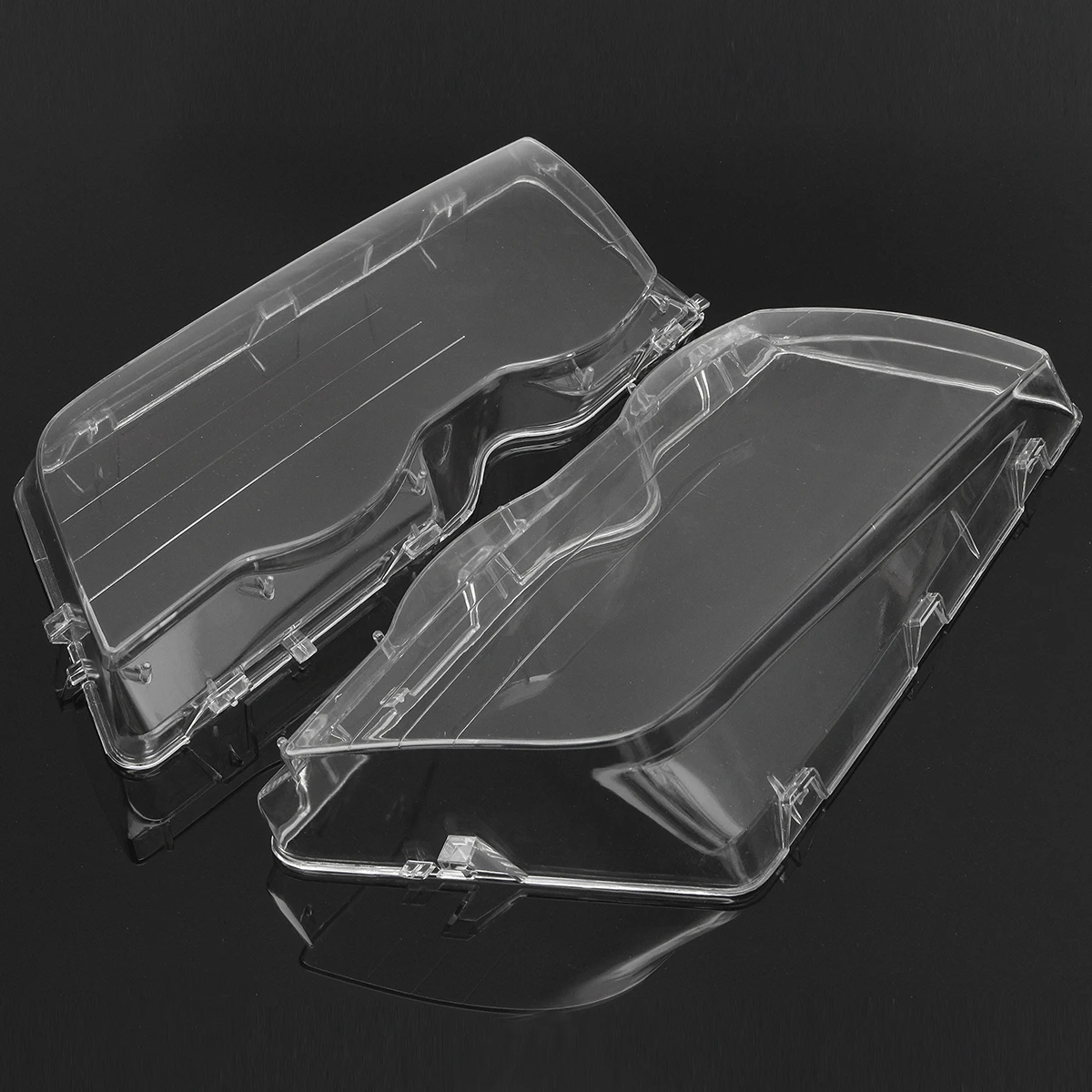 Paar Auto-Scheinwerfer-Glasabdeckung, klar, transparent, für Automobil-Scheinwerfer-Scheinwerfer-Scheinwerfer, für BMW E46 3er-Serie, 4 Türen 1998–2001 – Detail 7